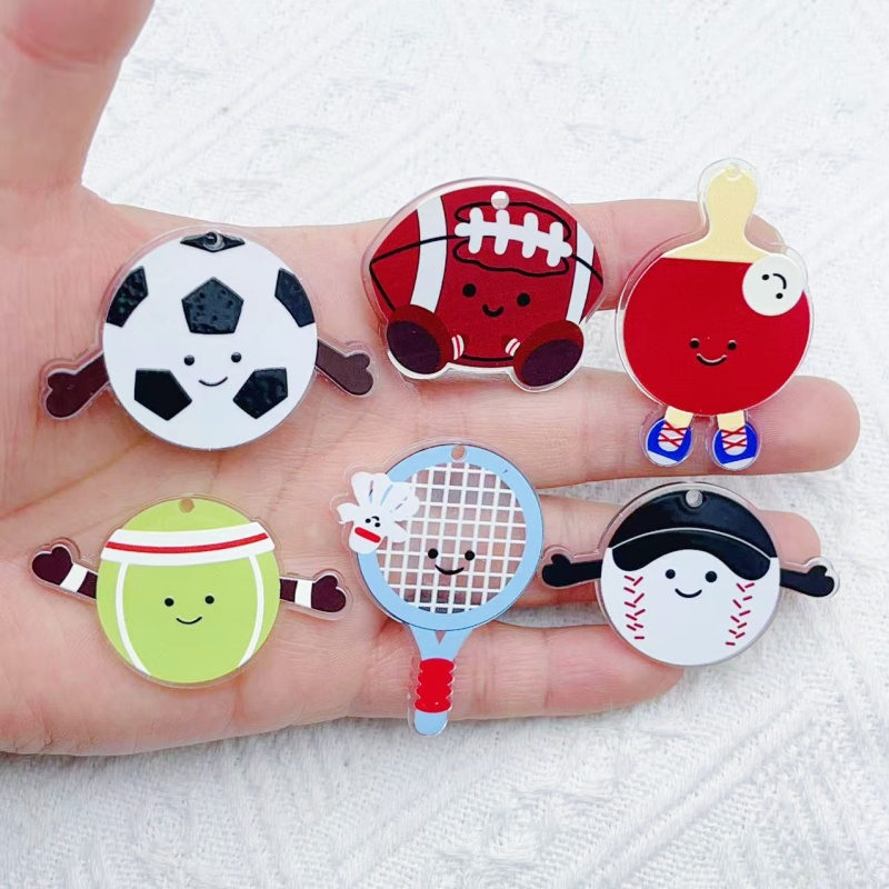 Badminton Date - 10 Uds. De abalorios acrílicos para