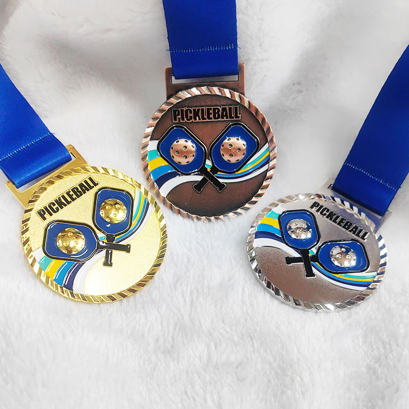 Badminton Championship - Pickleball-Medalla de Oro para niños, medalla