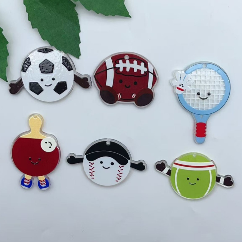 Badminton Date - 10 Uds. De abalorios acrílicos para