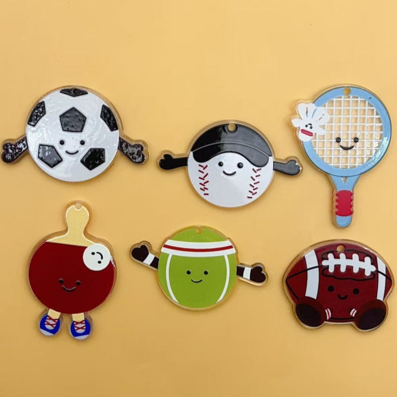 Badminton Date - 10 Uds. De abalorios acrílicos para