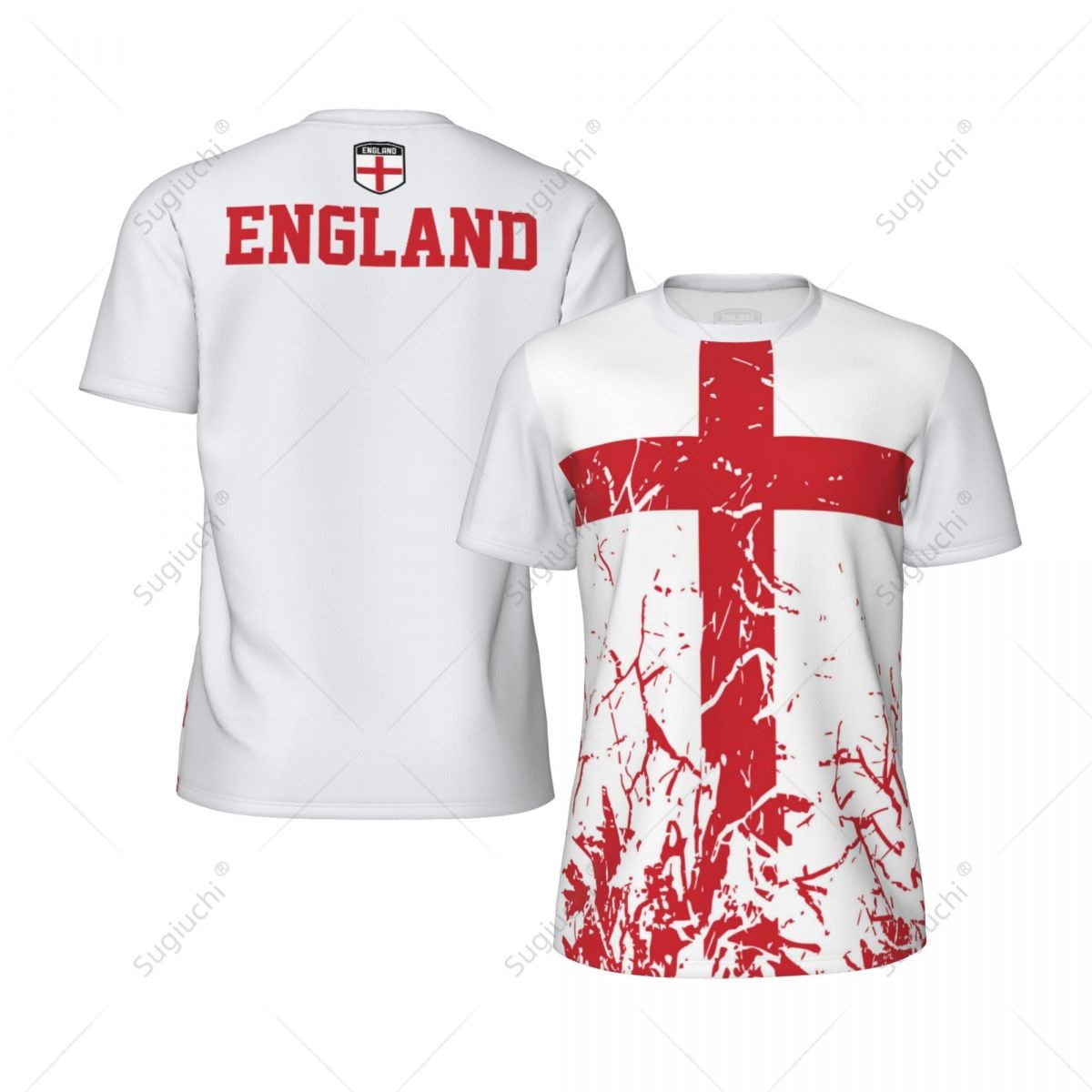 Badminton England - Camiseta deportiva de malla con diseño