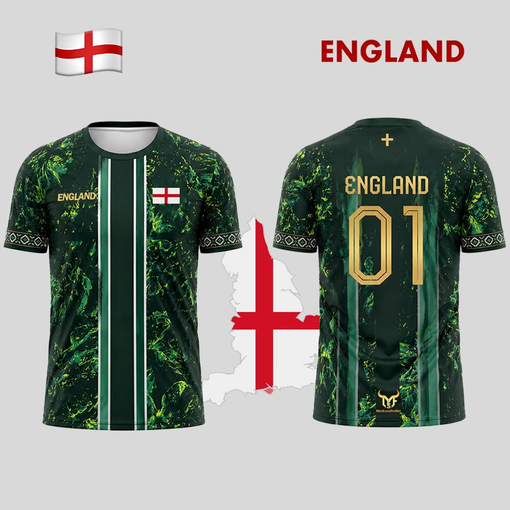 Badminton England - Camiseta de Fútbol con Estampado de