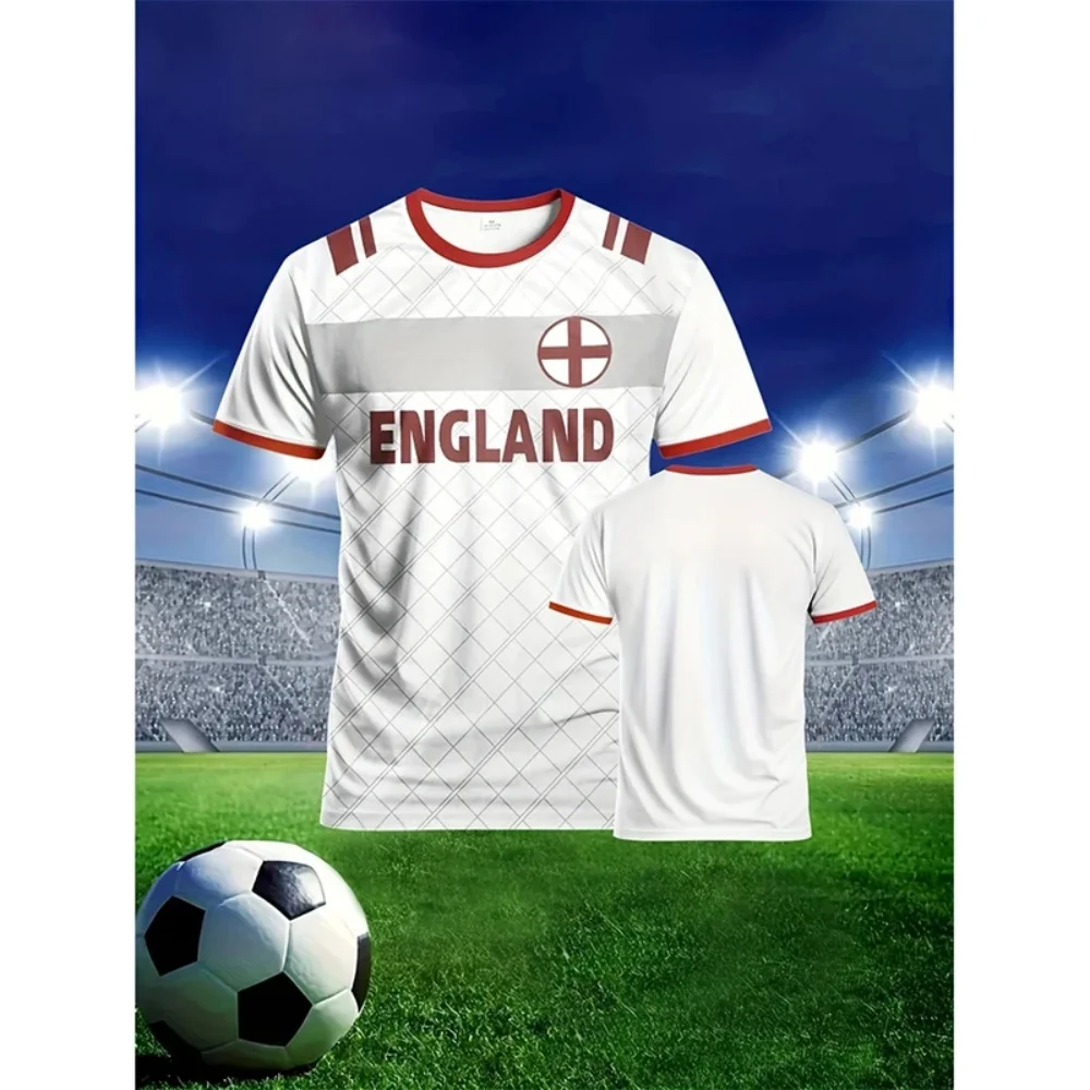Badminton England - Camiseta de fútbol con bandera de