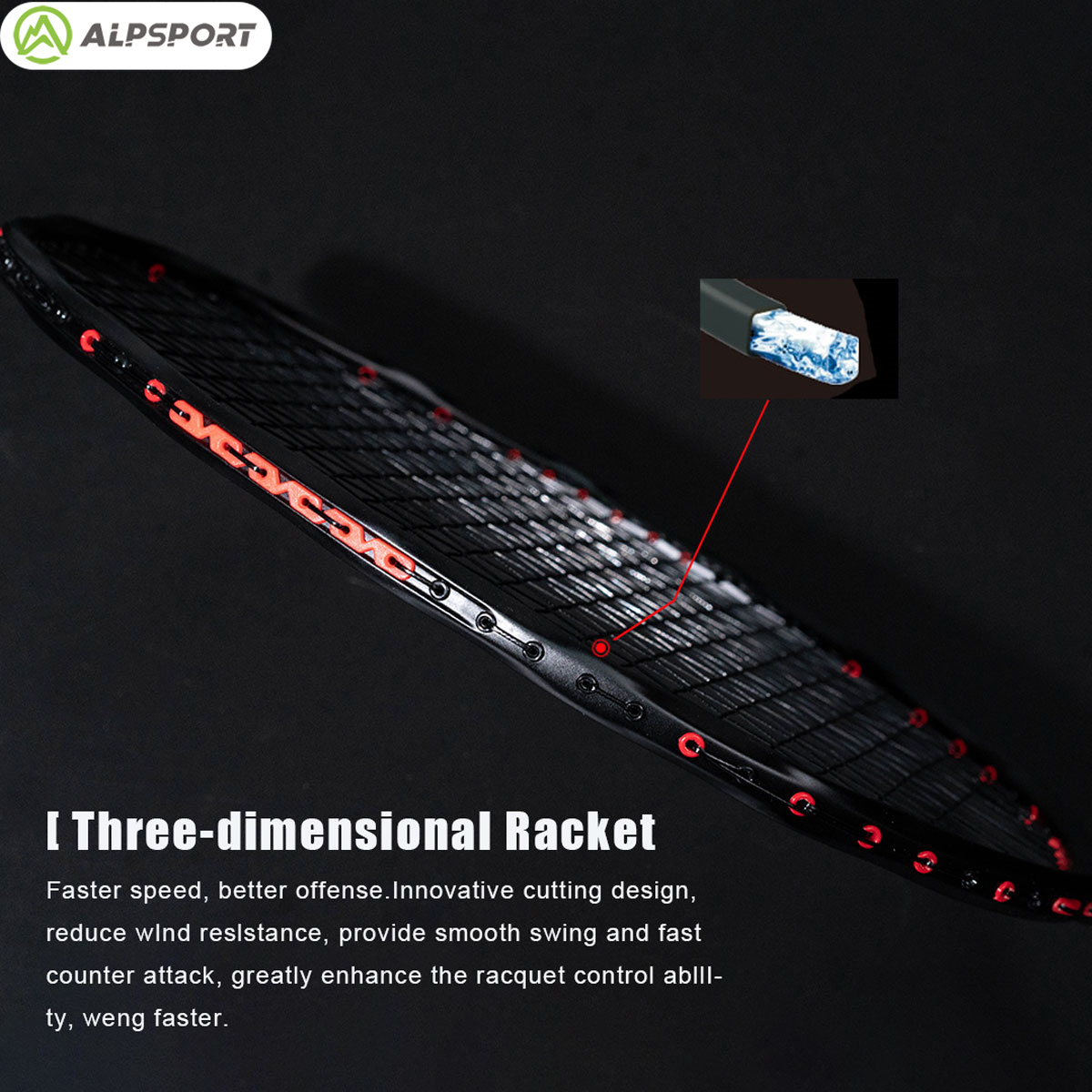 Alpsport MH-V5 5U 75g Ondulado - Badminton Bwf reseña y precio