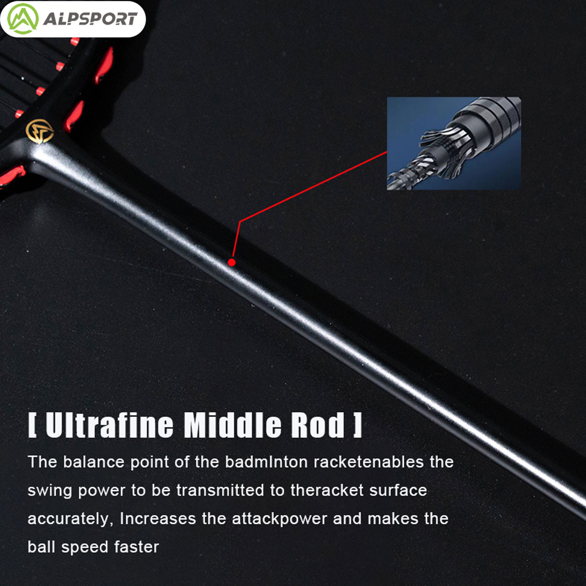 Alpsport MH-V5 5U 75g Ondulado - Badminton Bwf reseña y precio